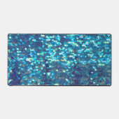 Blaue Meerjungfrau-Imitate Schreibtischunterlage (Vorderseite)