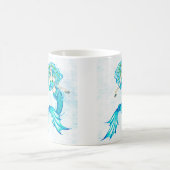 Blaue Meerjungfrau Kaffeetasse (Mittel)