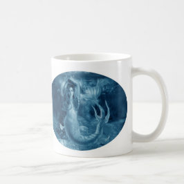 Blaue Meerjungfrau Kaffeetasse