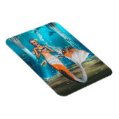 Blaue Meerjungfrau Magnet (Rechte Seite)