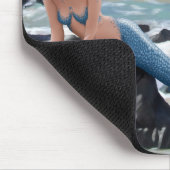 Blaue Meerjungfrau-Mausunterlage Mousepad (Ecke)