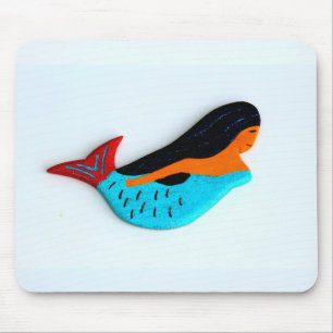 Blaue Meerjungfrau Mousepad