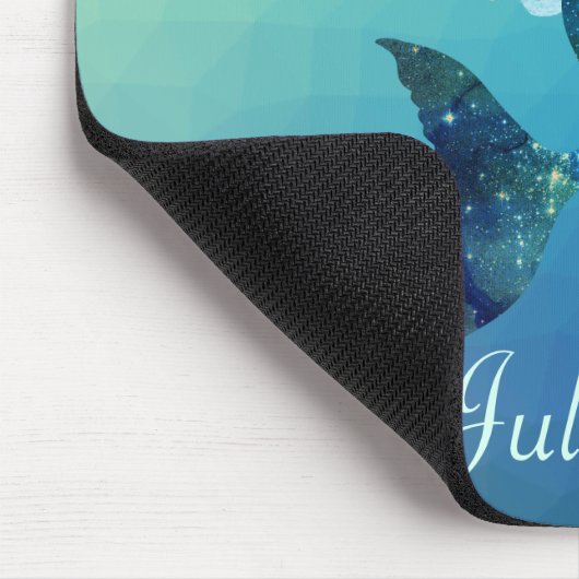 Blaue Meerjungfrau Mousepad (Ecke)