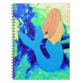 Blaue Meerjungfrau Notizblock (Vorderseite)