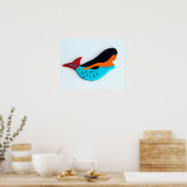 Blaue Meerjungfrau Poster (Küche)