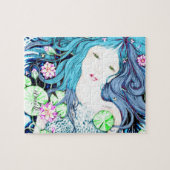 Blaue Meerjungfrau Puzzle (Horizontal)