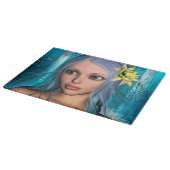 Blaue Meerjungfrau Schneidebrett (Ecke)