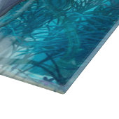 Blaue Meerjungfrau Schneidebrett (Ecke)