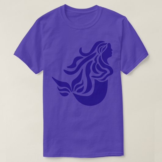 Blaue Meerjungfrau Siren T-Shirt (Design vorne)