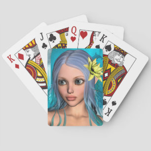 Blaue Meerjungfrau Spielkarten