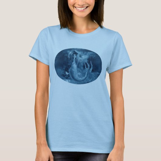 Blaue Meerjungfrau T-Shirt (Vorderseite)