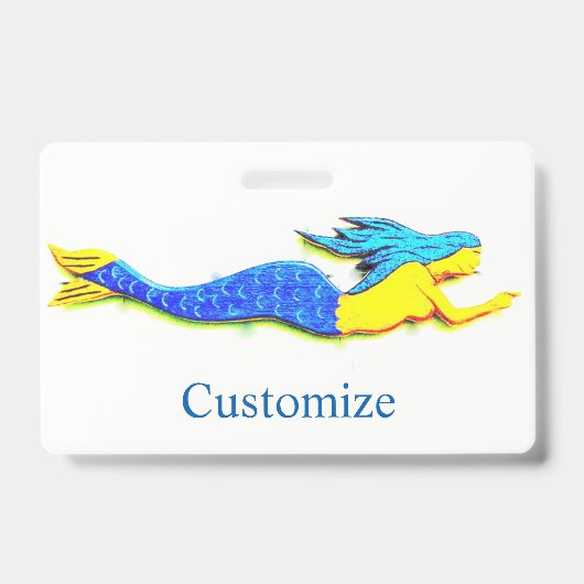 Blaue Meerjungfrau Thunder_Cove Ausweis (Vorderseite)