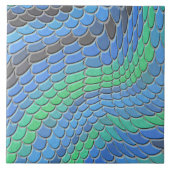 Blaue Meerjungfrauen, Fischskala Fliese (Vorderseite)