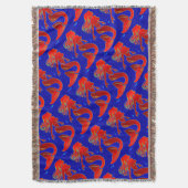 Blaue Meerjungfrauen mit rotem Button Decke (Vorderseite Vertikal)