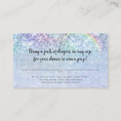 Blaue Meerjungfrauen unter der Windelung Begleitkarte (Rückseite)