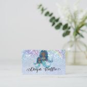 Blaue Meerjungfrauen unter der Windelung Begleitkarte (Stehend Vorderseite)