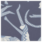 Blaue Meerkatze Stoff (Nahaufnahme)
