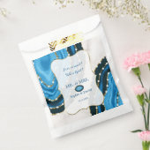 Blaue Meerwasserfarbe Perlen Hochzeit Geschenktütchen (Versiegelt)