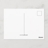 Blaue Menora-Postkarte Postkarte (Rückseite)