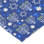 Blaue Menora  Tischdecke (Schrägansicht)