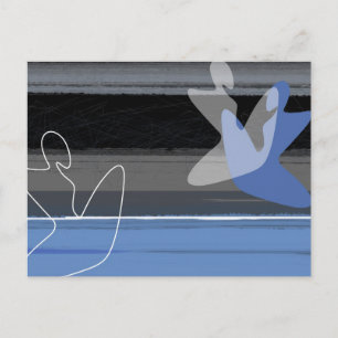 Blaue Menschen Postkarte