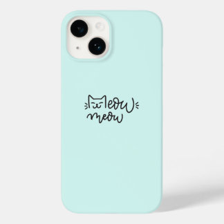Blaue Meow-Handyhülle  Case-Mate iPhone 14 Hülle