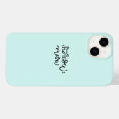 Blaue Meow-Handyhülle Case-Mate iPhone Hülle (Rückseite (Horizontal))