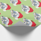 Blaue Merle australische Geschenkpapier (Ecke)