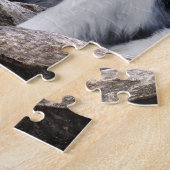 Blaue Merle Collie, Eilean Donan und Schottland-Fl Puzzle (Seite)