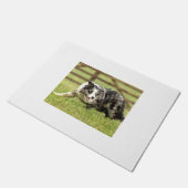 Blaue Merle Grenze Collie~Joe~Doormat Fußmatte (Schrägansicht)