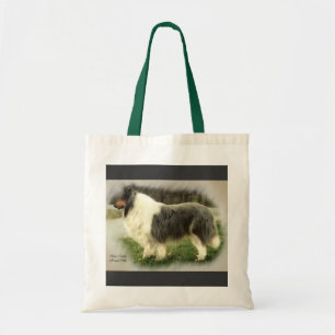 Blaue Merle raue Collie-Kunst-Geschenk-Tasche Tragetasche