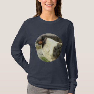 Blaue Merle raue Collie-Kunst-Geschenke T-Shirt