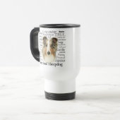 Blaue Merle Sheltie Tasse (Vorderseite Links)