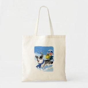 Blaue Merle-Tasche Tragetasche