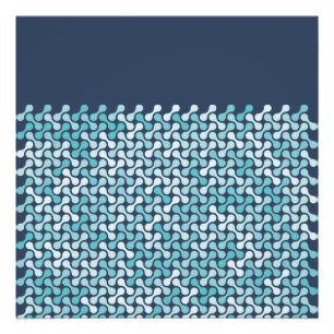 Blaue Metaball-Muster Fotodruck