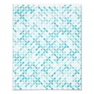 Blaue Metaball-Muster Fotodruck