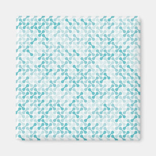 Blaue Metaball-Muster Magnet