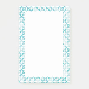 Blaue Metaball-Muster Post-it Klebezettel