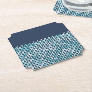Blaue Metaball-Muster Untersetzer