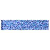 Blaue Metallblasen Namensplakette (Vorderseite)