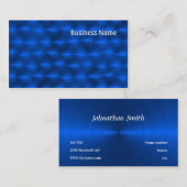 Blaue Metalle Visitenkarte (Vorne/Hinten)