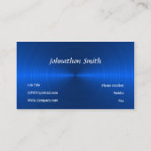 Blaue Metalle Visitenkarte (Rückseite)