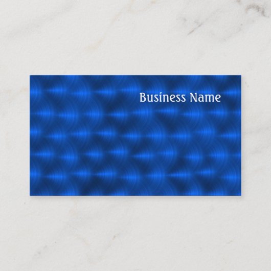Blaue Metalle Visitenkarte (Vorderseite)