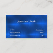 Blaue Metalle Visitenkarte (Rückseite)