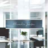 Blaue Metallic Foil Parco Civico-Ciani Türschild