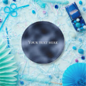 Blaue Metallic-Textur-Feiern Servietten Pappteller (Party)