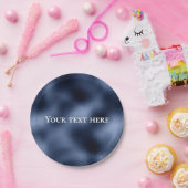 Blaue Metallic-Textur-Feiern Servietten Pappteller (Party)