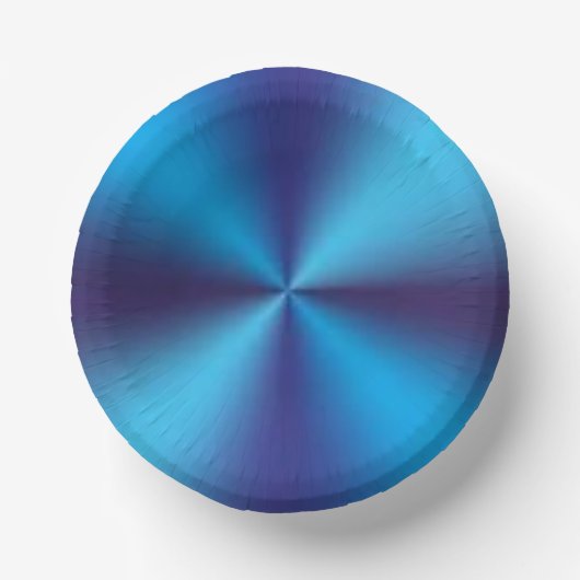 Blaue Metallic Textur Pappteller (Vorderseite)