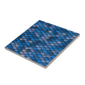 Blaue metallische fliese (Seite)