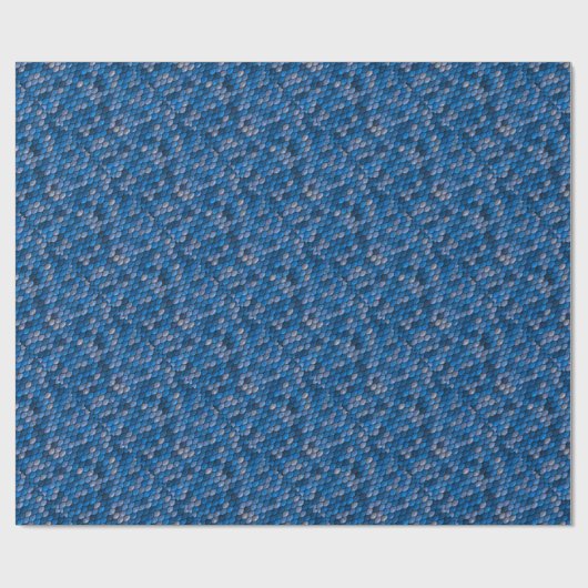 Blaue metallische geschenkpapier (Flach)